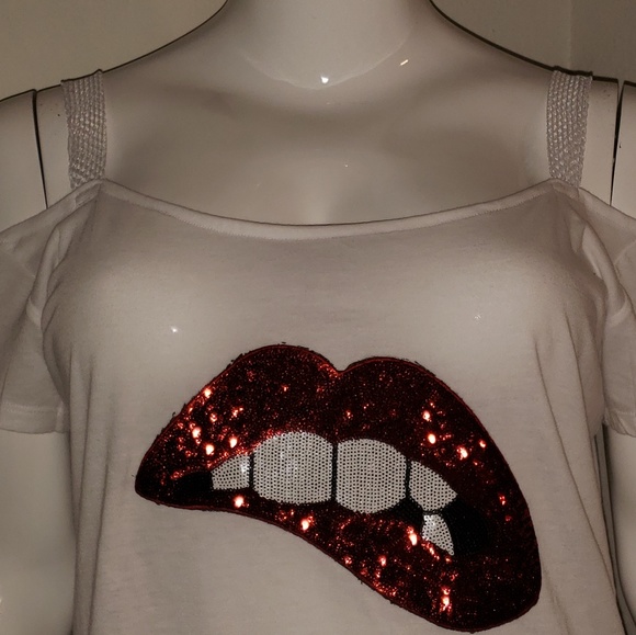 Sassi Rebel Plus size cold shoulder t-shirt - Picture 4 of 6